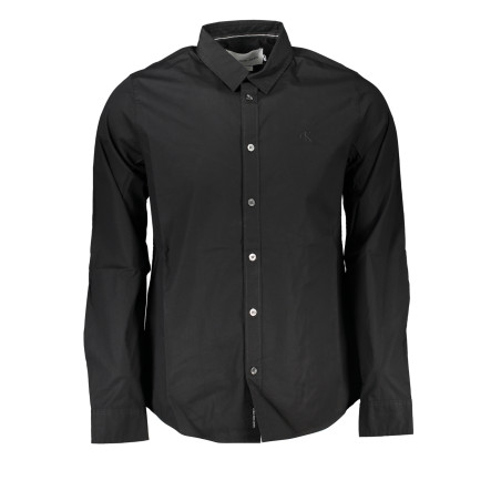 CALVIN KLEIN CAMICIA MANICHE LUNGHE UOMO NERO