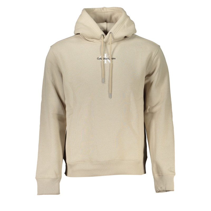 CALVIN KLEIN MEN&39S BEIGE ZIPLESS SWEATSHIRT