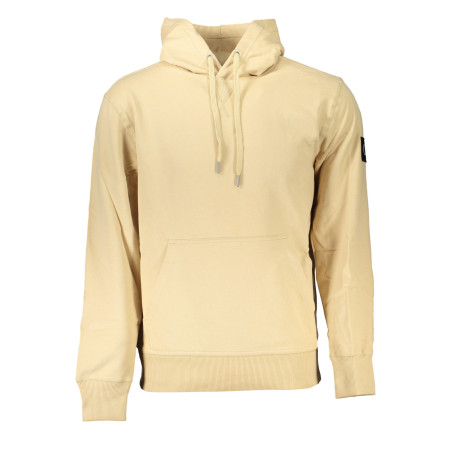 CALVIN KLEIN MEN&39S BEIGE ZIPLESS SWEATSHIRT