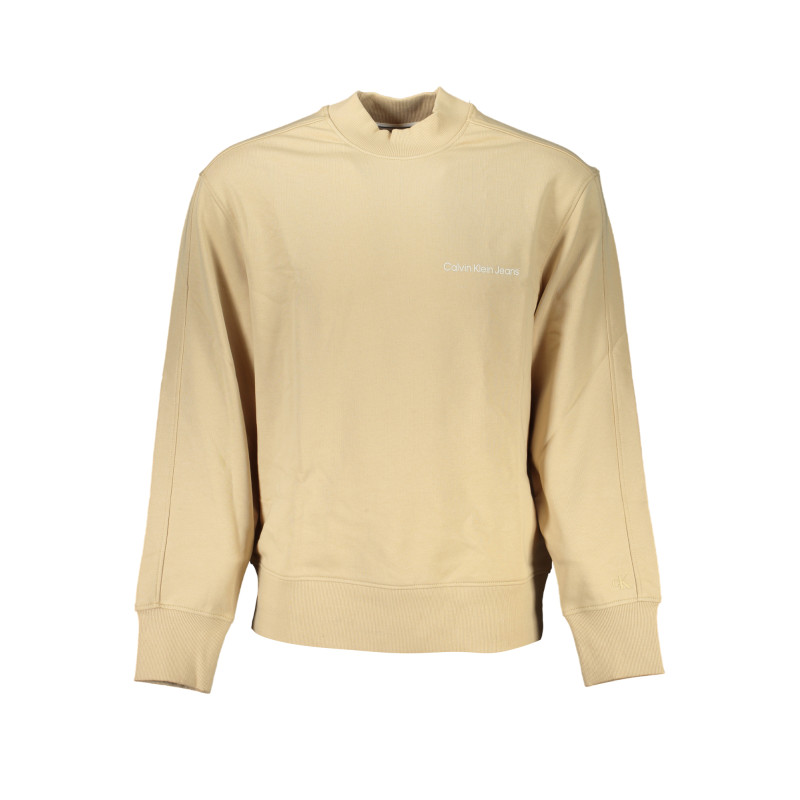 CALVIN KLEIN MEN&39S BEIGE ZIPLESS SWEATSHIRT