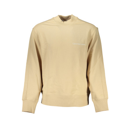 CALVIN KLEIN MEN&39S BEIGE ZIPLESS SWEATSHIRT