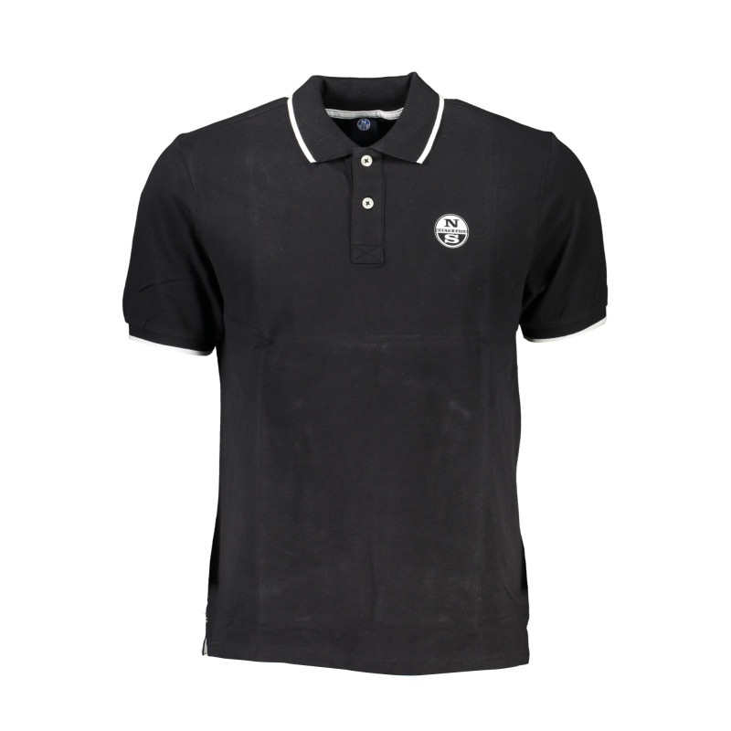 NORTH SAILS MEN&39S BLACK SHORT SLEEVED POLO SHIRT