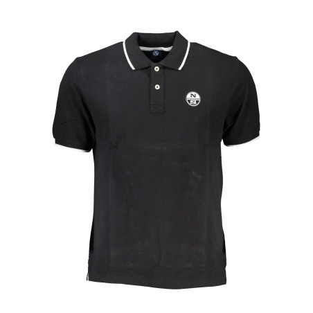 NORTH SAILS MEN&39S BLACK SHORT SLEEVED POLO SHIRT