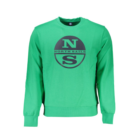 NORTH SAILS FELPA SENZA ZIP UOMO VERDE