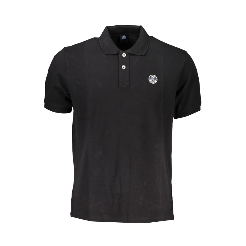 NORTH SAILS MEN&39S BLACK SHORT SLEEVED POLO SHIRT