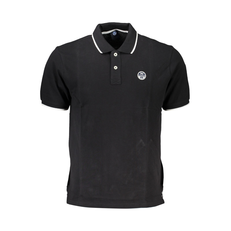 NORTH SAILS MEN&39S BLACK SHORT SLEEVED POLO SHIRT