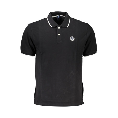 NORTH SAILS MEN&39S BLACK SHORT SLEEVED POLO SHIRT