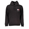 TOMMY HILFIGER MEN&39S BLACK ZIPLESS SWEATSHIRT