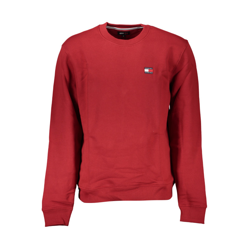 TOMMY HILFIGER FELPA SENZA ZIP UOMO ROSSO