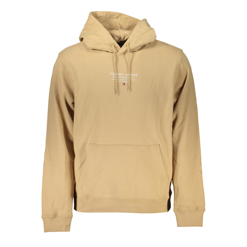 TOMMY HILFIGER MEN&39S BEIGE ZIPLESS SWEATSHIRT