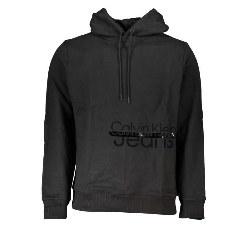 CALVIN KLEIN MEN&39S BLACK ZIPLESS SWEATSHIRT