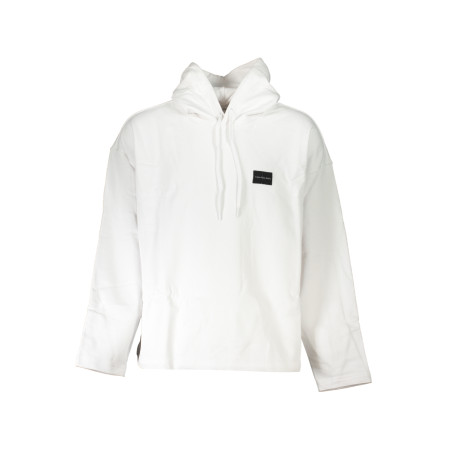 CALVIN KLEIN MEN&39S WHITE ZIPLESS SWEATSHIRT