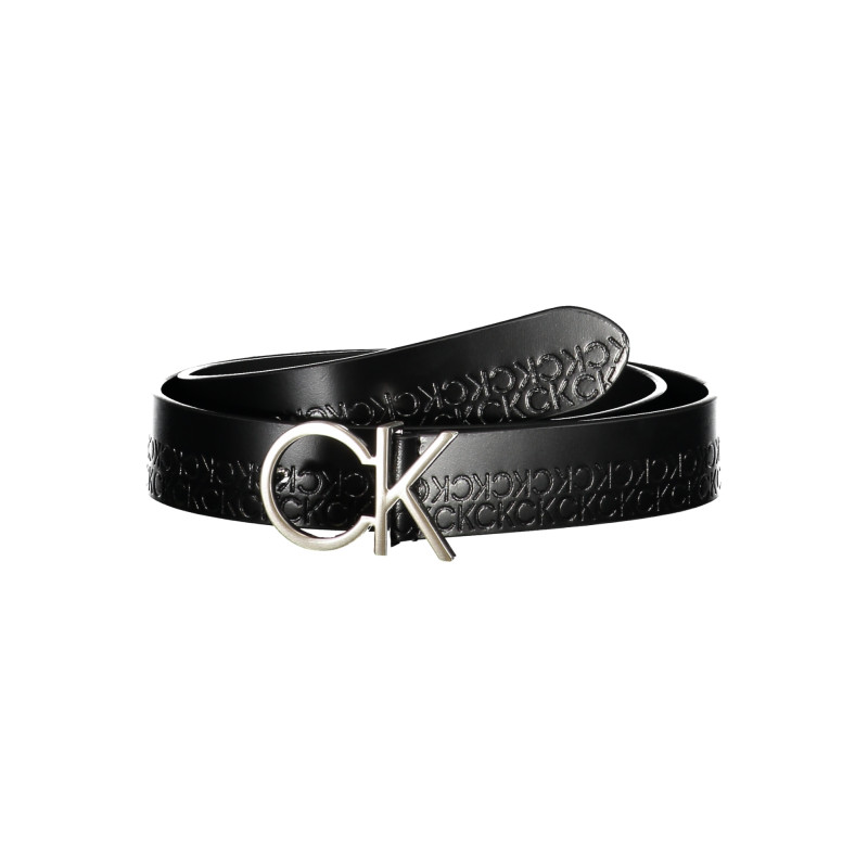 CALVIN KLEIN WOMEN&39S BLACK LEATHER BELT