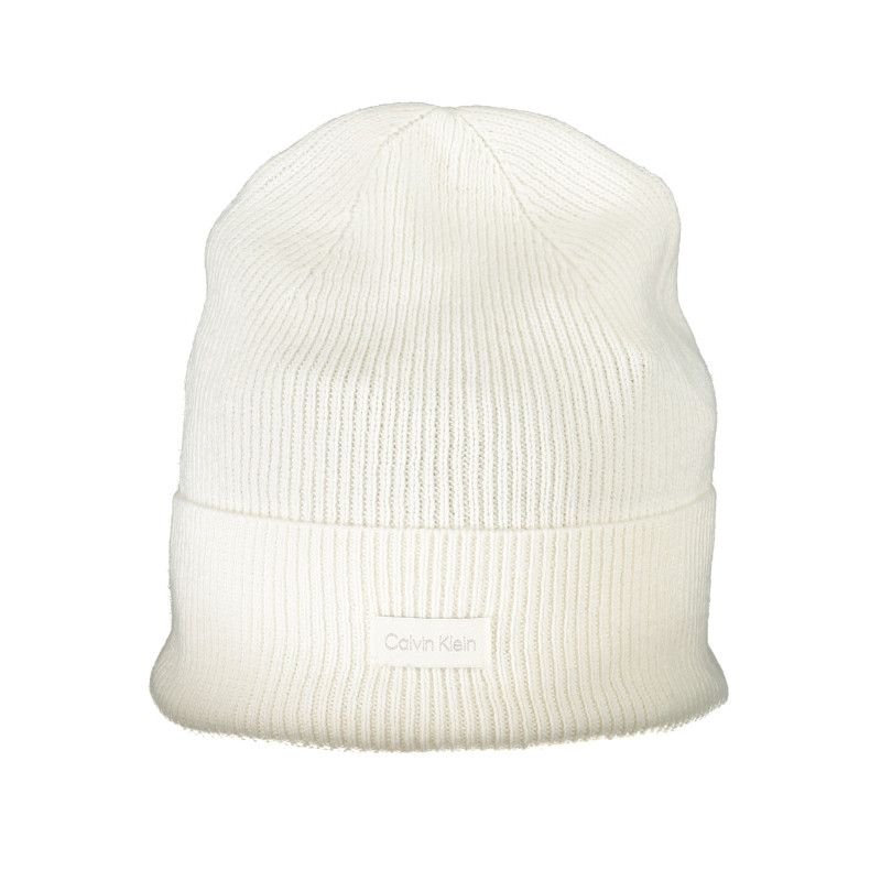 CALVIN KLEIN WHITE WOMEN&39S BEANIE