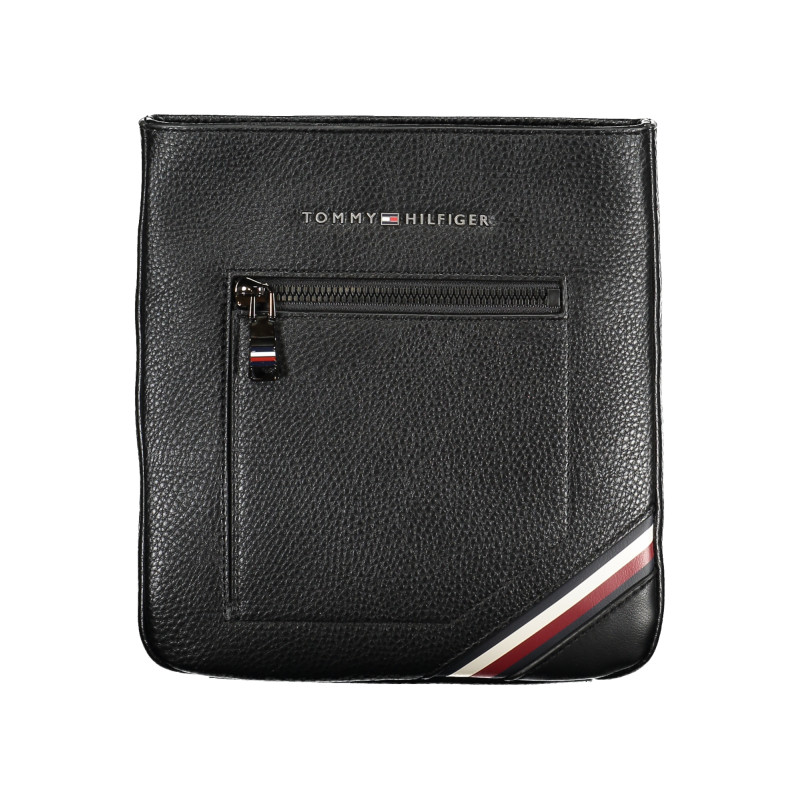 TOMMY HILFIGER MEN&39S BLACK SHOULDER BAG