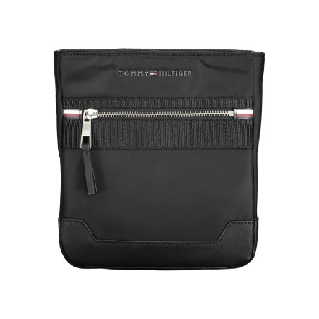 TOMMY HILFIGER MEN&39S BLACK SHOULDER BAG