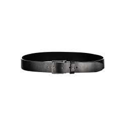 TOMMY HILFIGER MEN&39S BLACK LEATHER BELT