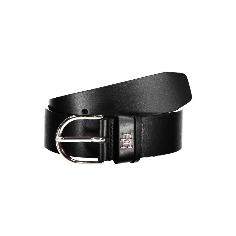 TOMMY HILFIGER WOMEN&39S BLACK LEATHER BELT