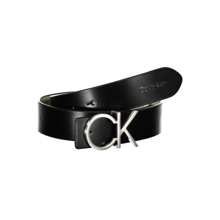 CALVIN KLEIN WOMEN&39S BLACK LEATHER BELT