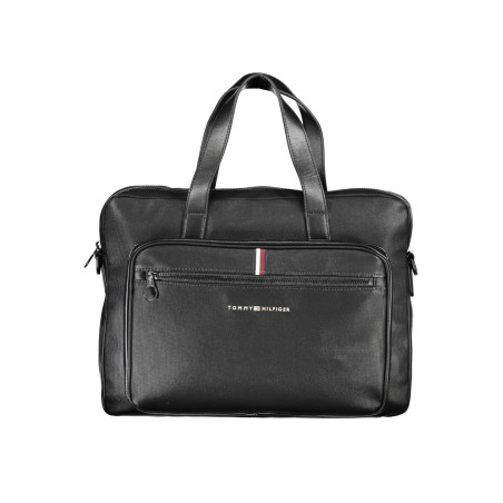 TOMMY HILFIGER BLACK MAN BRIEFCASE