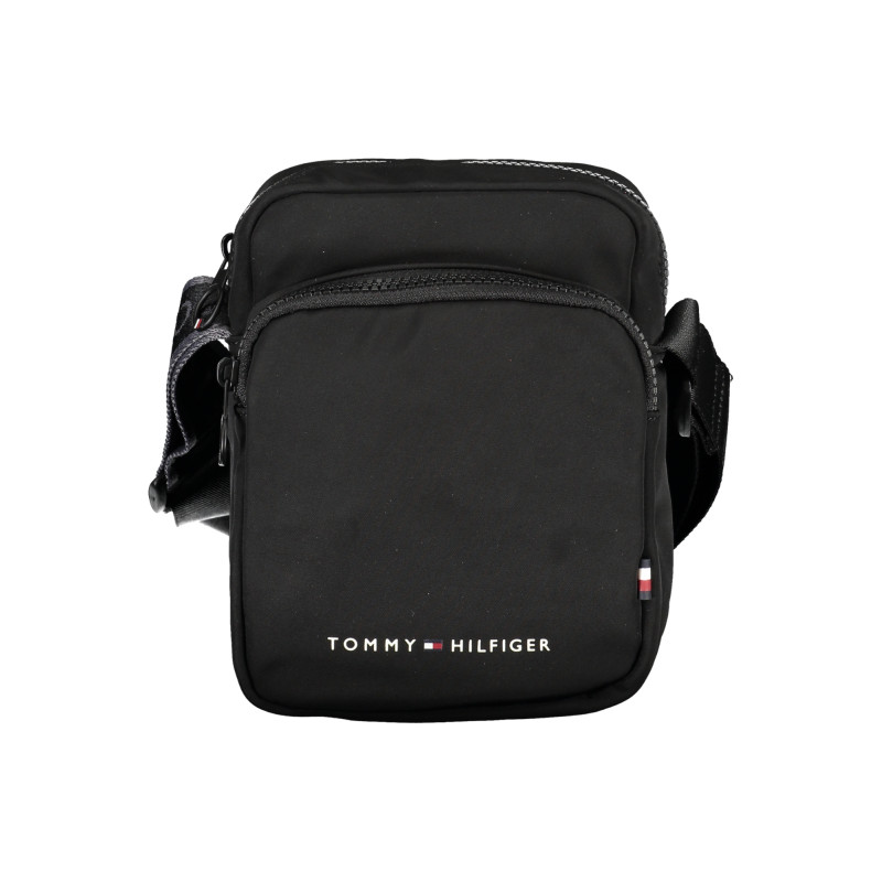 TOMMY HILFIGER MEN&39S BLACK SHOULDER BAG