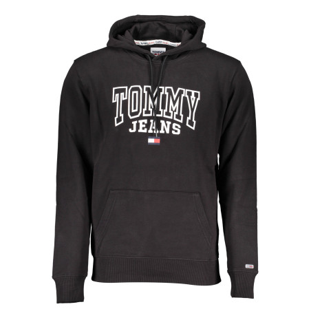 TOMMY HILFIGER MEN&39S BLACK ZIPLESS SWEATSHIRT