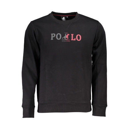 U.S. GRAND POLO FELPA SENZA ZIP UOMO NERO