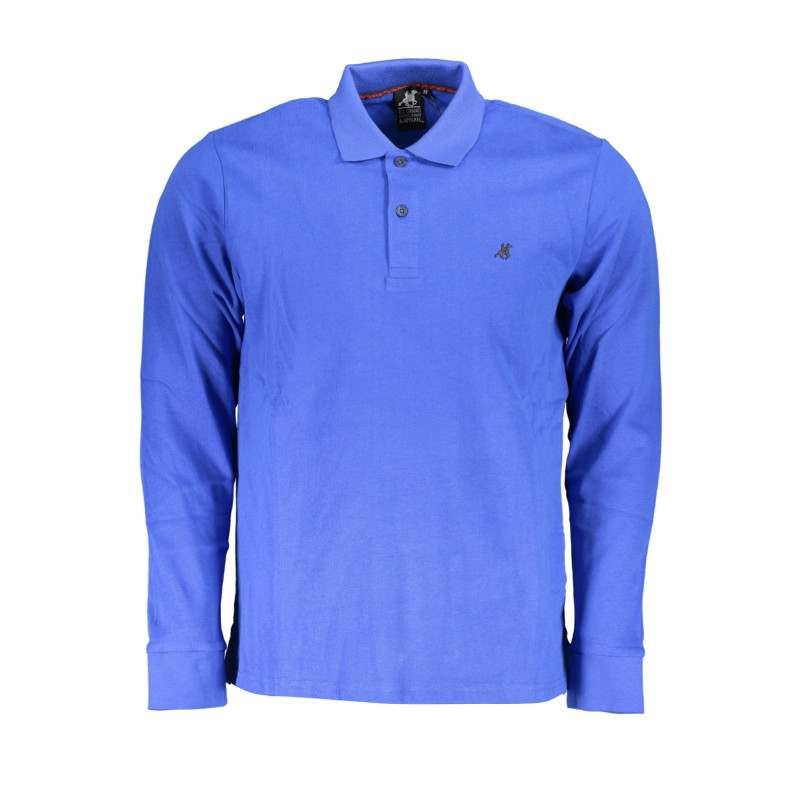 US GRAND POLO MEN&39S LONG SLEEVED POLO SHIRT BLUE