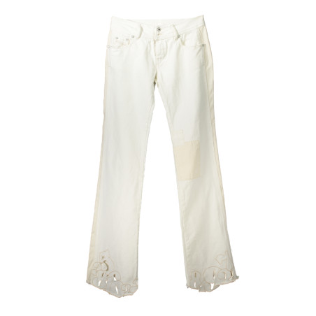 DIESEL PANTALONE DONNA BIANCO