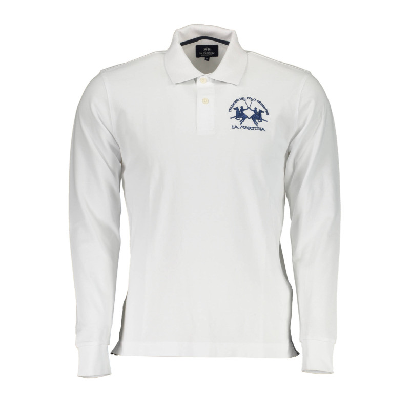 LA MARTINA MEN&39S WHITE LONG SLEEVE POLO SHIRT