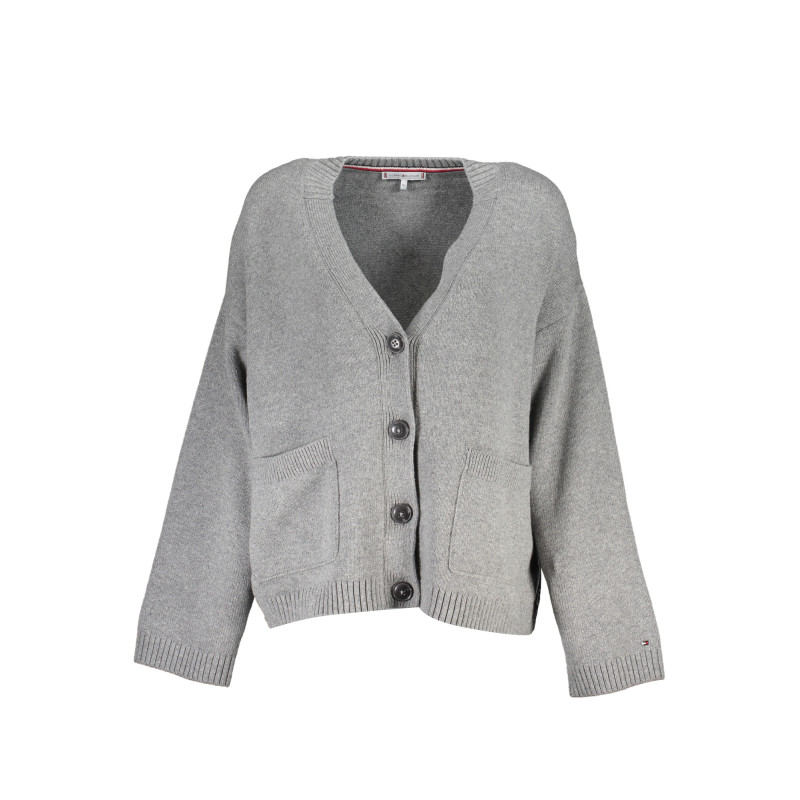 TOMMY HILFIGER WOMEN&39S GRAY CARDIGAN