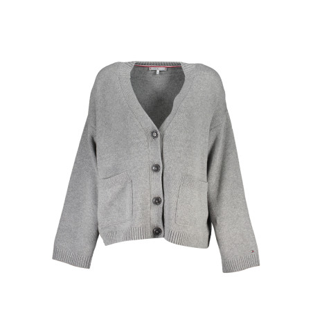 TOMMY HILFIGER WOMEN&39S GRAY CARDIGAN