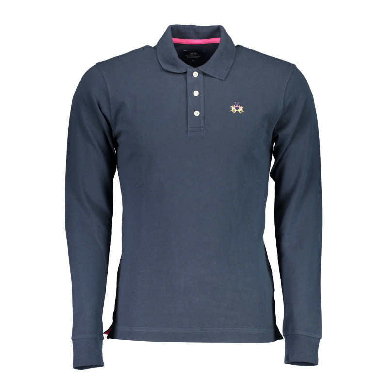 LA MARTINA MEN&39S LONG SLEEVED POLO SHIRT BLUE