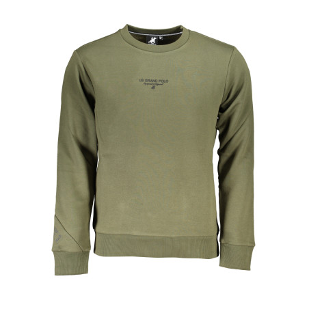 US GRAND POLO MEN&39S GREEN ZIPLESS SWEATSHIRT