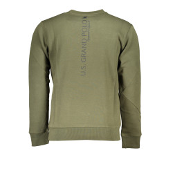 US GRAND POLO MEN&39S GREEN ZIPLESS SWEATSHIRT