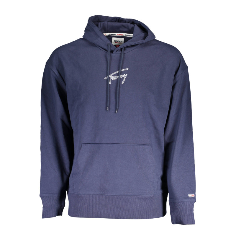 TOMMY HILFIGER MEN&39S BLUE ZIPLESS SWEATSHIRT