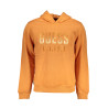 GUESS JEANS MEN&39S ORANGE ZIPLESS SWEATSHIRT