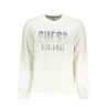 GUESS JEANS WHITE MEN&39S SWEATSHIRT WITHOUT ZIP