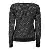 GUESS JEANS WOMEN&39S BLACK SWEATER