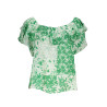 DESIGUAL T-SHIRT MANICHE CORTE DONNA VERDE