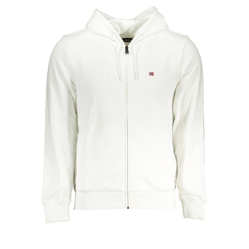 NAPAPIJRI MEN&39S WHITE ZIP SWEATSHIRT