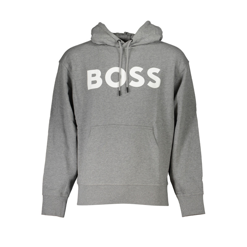 HUGO BOSS MEN&39S GRAY ZIPLESS SWEATSHIRT