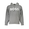 HUGO BOSS MEN&39S GRAY ZIPLESS SWEATSHIRT