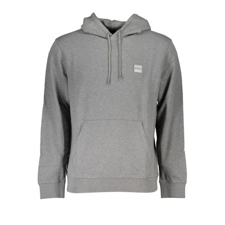 HUGO BOSS MEN&39S GRAY ZIPLESS SWEATSHIRT