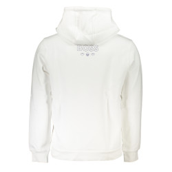 HUGO BOSS MEN&39S WHITE ZIPLESS SWEATSHIRT