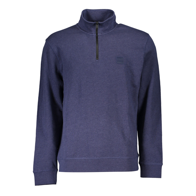 HUGO BOSS MEN&39S BLUE ZIP SWEATSHIRT