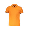 HARMONT &amp BLAINE MEN&39S ORANGE SHORT SLEEVED POLO SHIRT