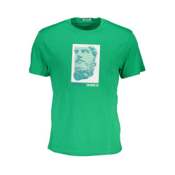 BIKKEMBERGS GREEN MEN&39S SHORT SLEEVE T-SHIRT