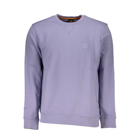 HUGO BOSS MEN&39S PURPLE ZIPLESS SWEATSHIRT