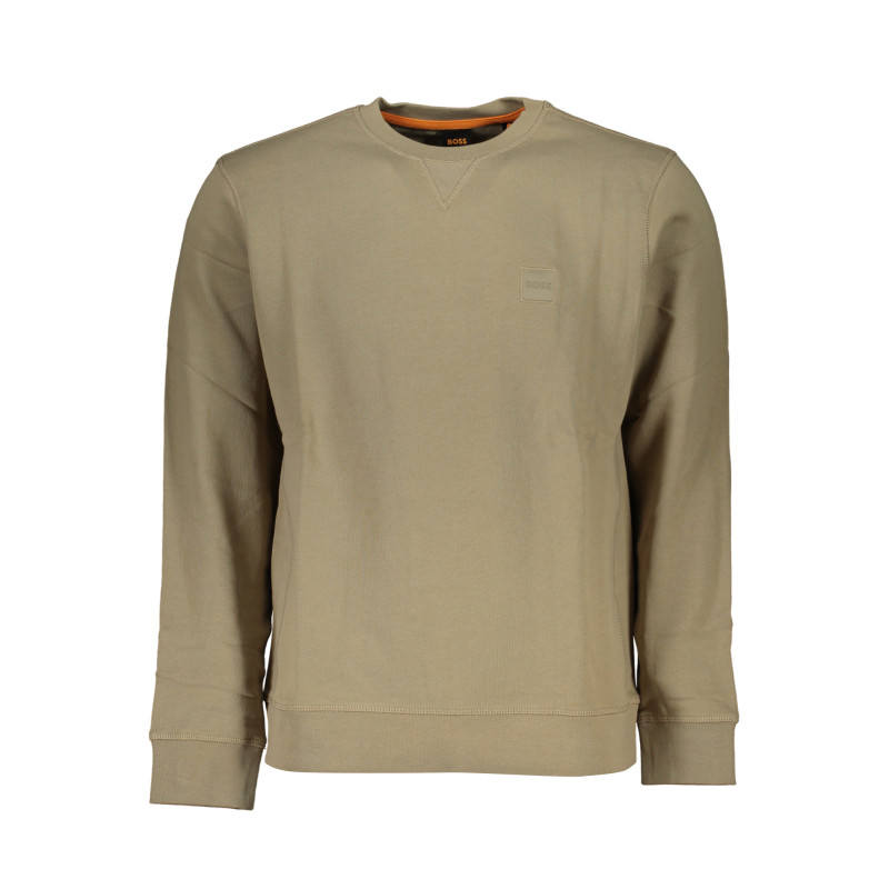 HUGO BOSS FELPA SENZA ZIP UOMO BEIGE